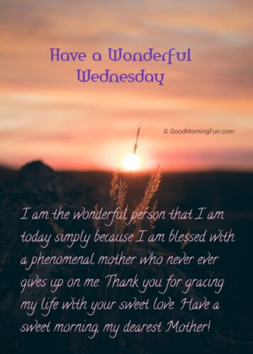 Wednesday Motivational Quotes for Mother